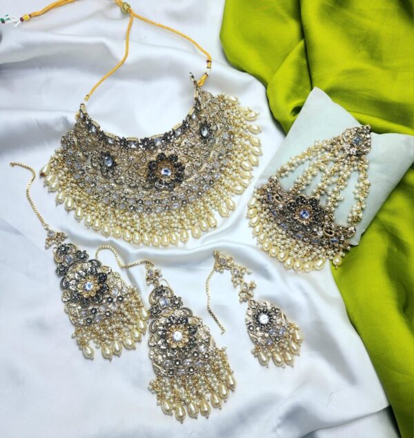 Zircon Collar Bridal wedding Set - Image 3