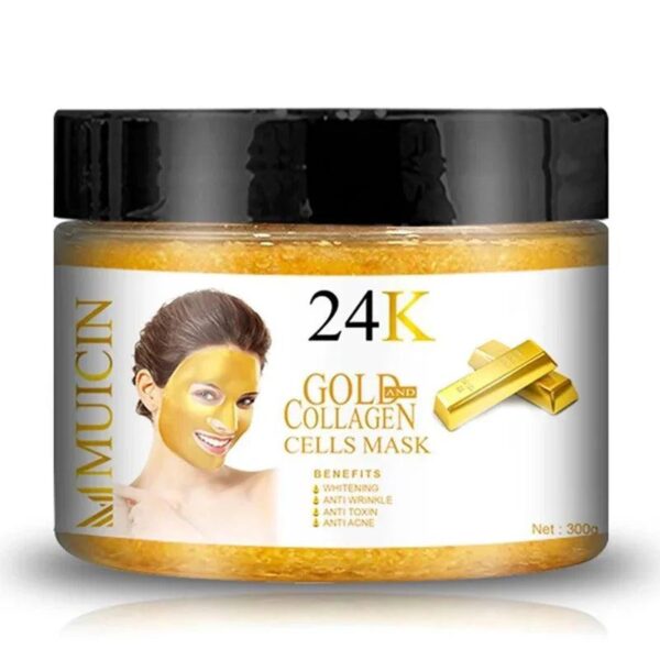 MUICIN 24K Gold & Collagen Peel-Off Mask | Radiance & Youthful Skin. - Image 3