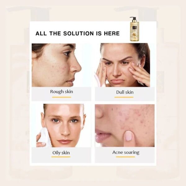 Muicin Rich Facial Scrub - 24K Gold Exfoliating & Anti-Inflammatory Treatment, Purify & Revitalize (300 ML) - Image 6