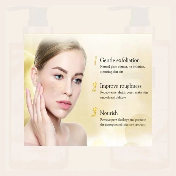 Muicin Rich Facial Scrub - 24K Gold Exfoliating & Anti-Inflammatory Treatment, Purify & Revitalize (300 ML) - Image 5