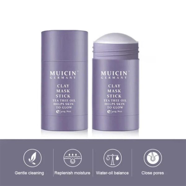 Muicin Purifying Tea Tree Clay Mask Stick | Deep Cleanse & Refresh.