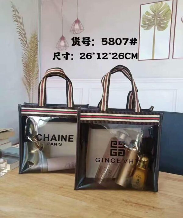 Professional Transparent Makeup Bag & Organizers with Full of Storage, Make Up Bags Pouch with Zipper For Travelling.