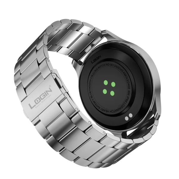 Login-103 Gentleman Smart Watch,Color: Silver - Image 4