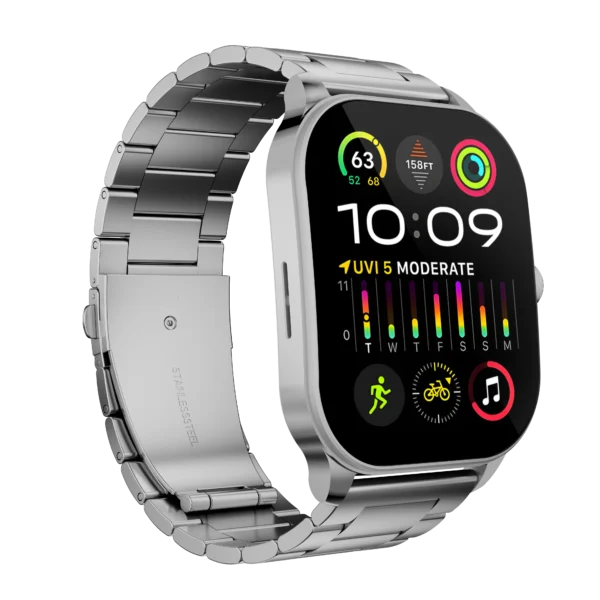 Login-104 Elite Smart Watch,Color: Silver - Image 4