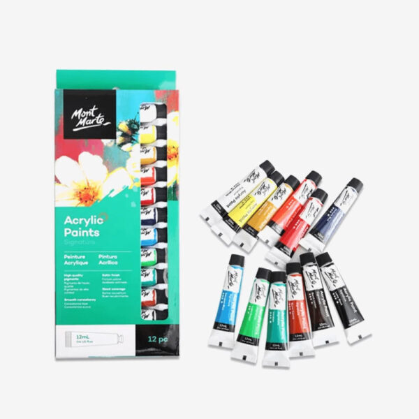 Mont Marte Acrylic Paint 12 ml Set Of 12.