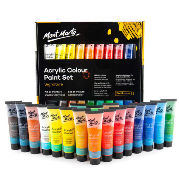 Mont Marte Signature Acrylic Colour Paint 36 ml Set Of 18 Pcs. - Image 3