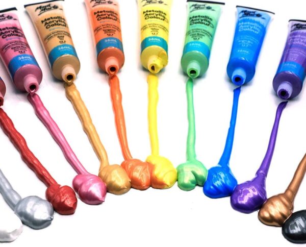 Mont Marte Metallic Acrylic Paint 36 ml Set Of 24. - Image 3