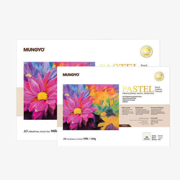 Mungyo Professional Pastel Paper Pad White Size A4.