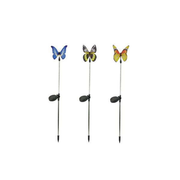 Pack of 3 | Solar fiber optic butterfly lamp (Random Colors). - Image 4