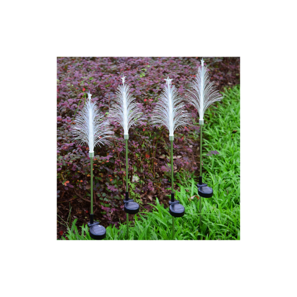 Pack of 2 | Solar fiber Christmas tree with stars (Random Colors). - Image 3