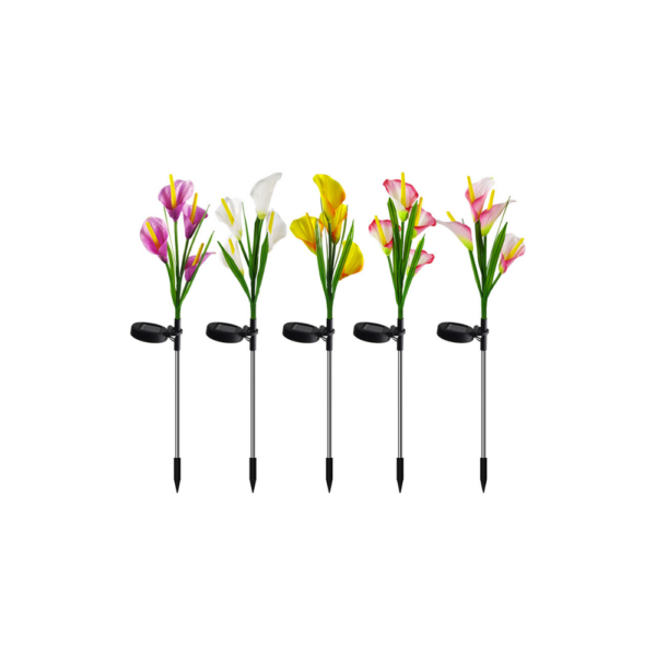 Pack of 3 | Solar powered four headed lily (Random Colors). - Image 3