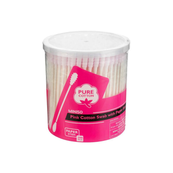Pink Cotton Swab with Paper Stem (200 Pcs). - Image 8