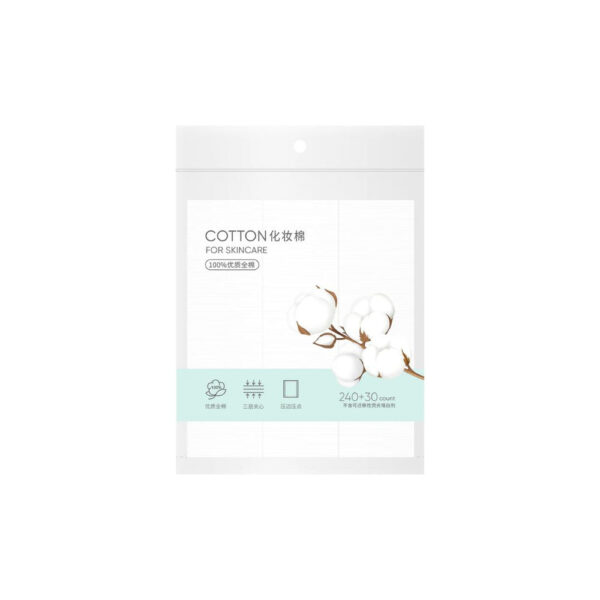 MINISO Dual-use Stitched Edge Cotton Pads (270Count). - Image 2