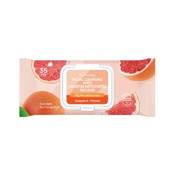 Refreshing Facial Cleansing Wipes (Grapefruit).