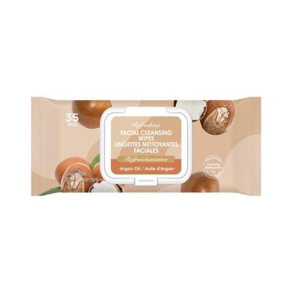 Refreshing Facial Cleansing Wipes (Argan Oil).