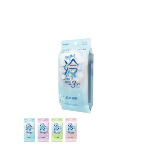 Refreshing Cooling Wet Wipes (Individually Packed 10 Wipes). - Image 2