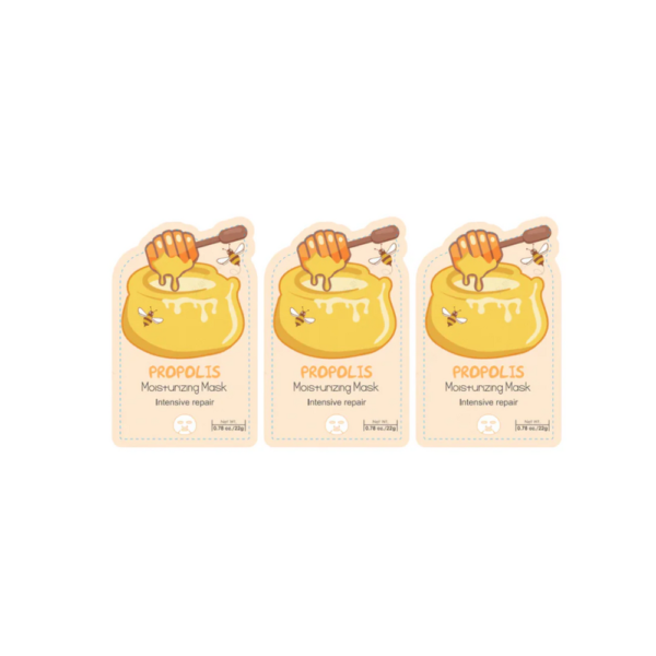 Pack of 3 | Fruit Series Hydrating Facial Sheet Mask (Honey). - Image 5