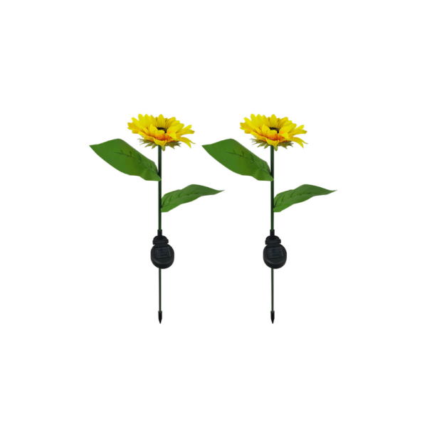 Pack of 2 | Solar Sunflower Lamp (Random Colors). - Image 6