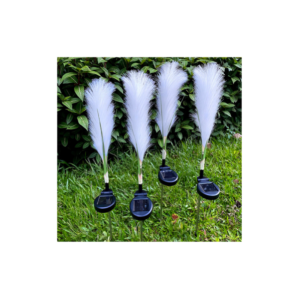 Pack of 2 | Solar hairy reed lamp (Random Colors). - Image 3