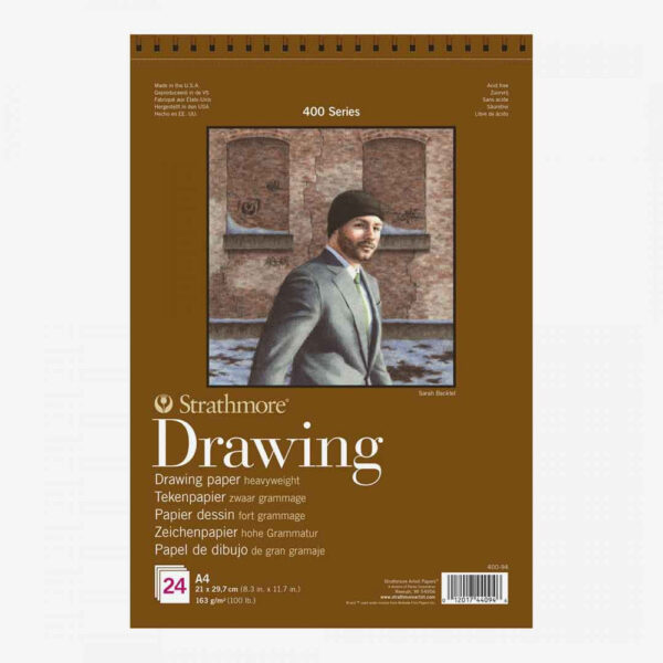 Strathmore Drawing Spiral Pad 163gsm A4.