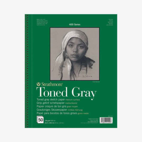 Strathmore Toned Gray 118gsm 11 Inches x 14 Inches.