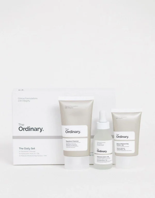The Ordinary The Daily Set:(Squalane Cleanser, Hyaluronic Acid 2% + B5, Natural Moisturizing Factors + HA):