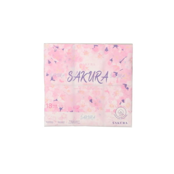 Sakura Blossom Series Pocket Packs Facial Tissues (18 Packs). - Image 5