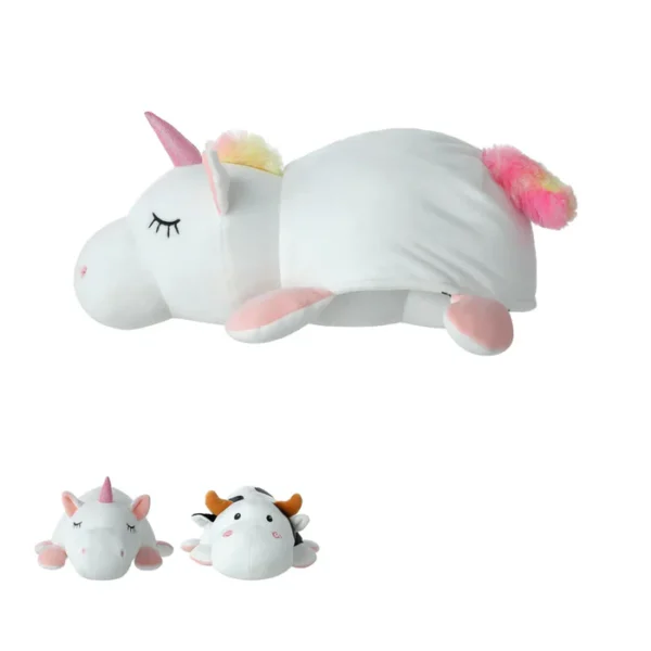 15in. Reversible Plush Toy (Unicorn & Cow)