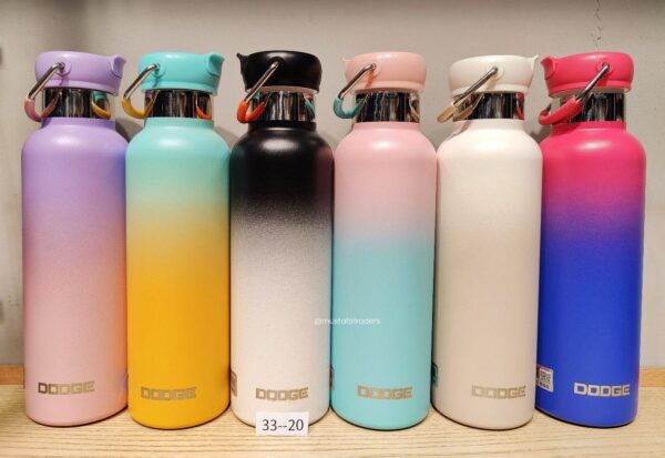 DODGE STAINLESS STEEL VACUUM INSULATED SIPPER WATER BOTTLE.. | WITH HANDLE | GRADIENT COLORS