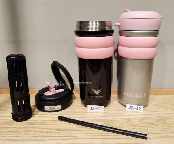 Smart Grip TUMBLER Vacuum Insulated Stainless Steel Bottle – 500 ml (2 Colors)(Item Code:32-41,Black),(Item Code:32-42,Grey):