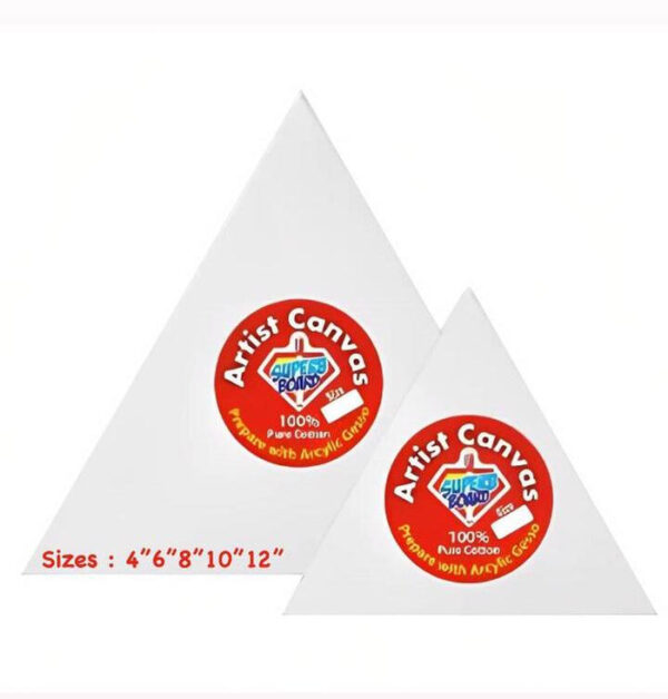 Superb Board Artist Canvas Triangle Shape Available In Different Sizes.