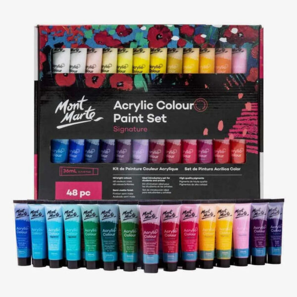 Mont Marte Acrylic Colour Paint 36 ml Set Of 48.