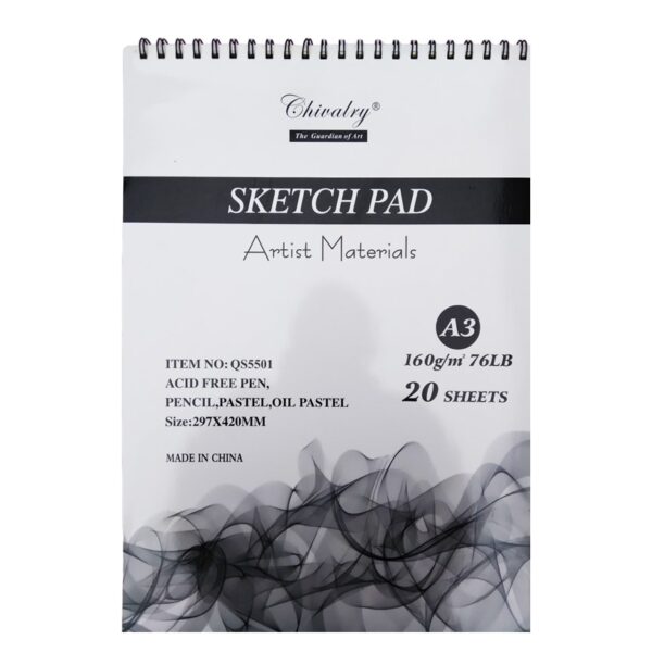 Chivalry Artist's Sketch Pad 20 Sheets Size A3.