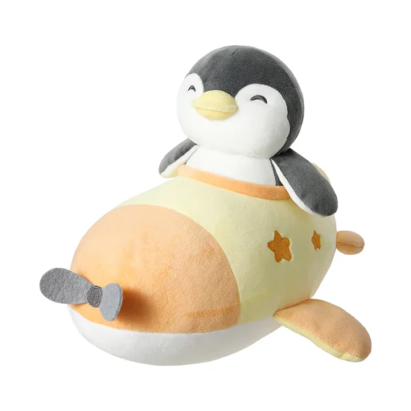 Travel Series Penguin Airplane Plush Toy(Black) - Image 2