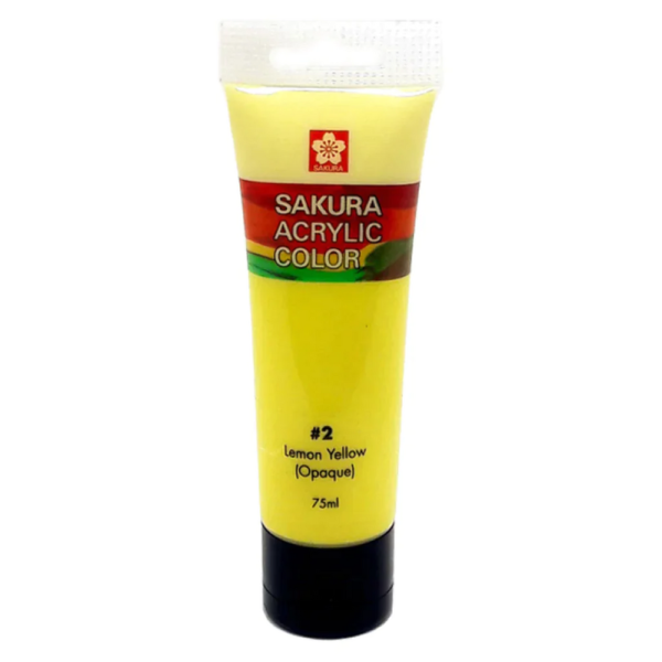 Sakura Acrylic Paint Tubes 75 ml Available In 58 Colors. - Image 3