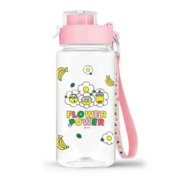 Daisy Minions Collection Plastic Bottle with Strap (640mL)(Pink