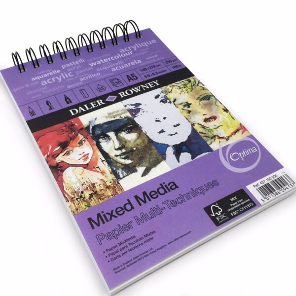 Daler Rowney Mixed Media Spiral Pad A5. - Image 4