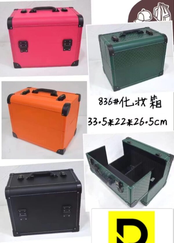 Makeup Case With Mirror Beauty Case Cosmetic Organizer Case - Image 2