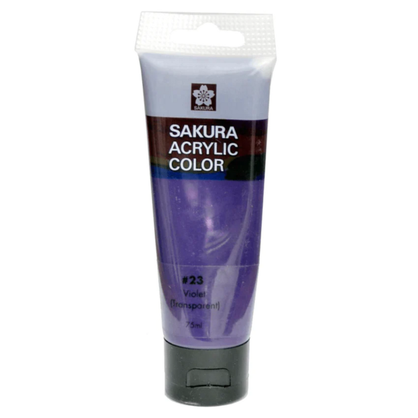 Sakura Acrylic Paint Tubes 75 ml Available In 58 Colors. - Image 6
