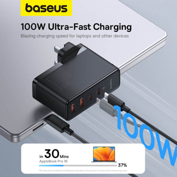 Baseus GaN2 Pro Quick Charger 2C+2U 100W - Image 5