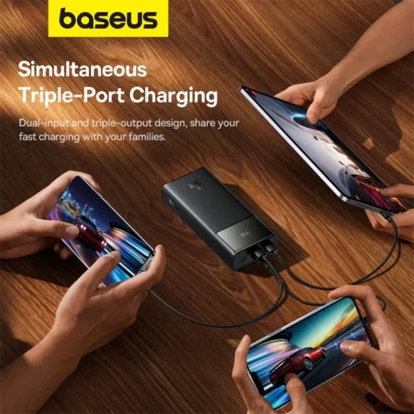 Baseus Star-Lord Digital Display Fast Charging Power Bank 20000mAh 30W Cluster Black - Image 7