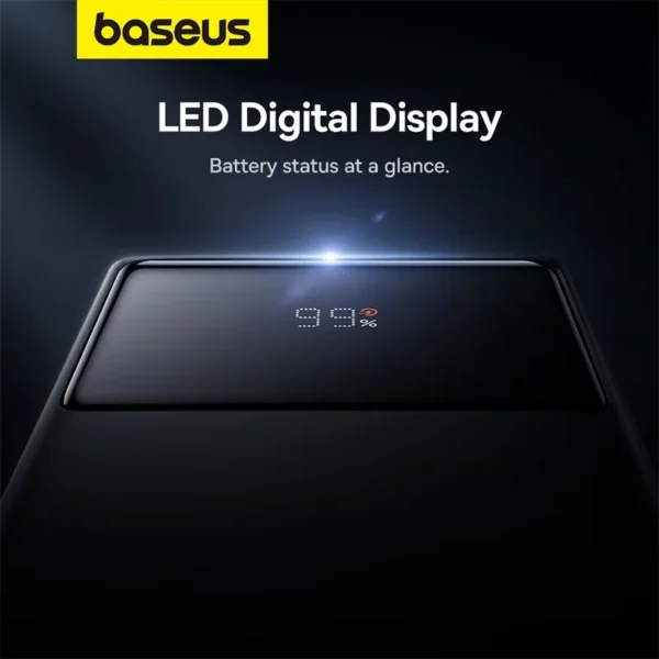 Baseus Star-Lord Digital Display Fast Charging Power Bank 20000mAh 30W Cluster Black - Image 8