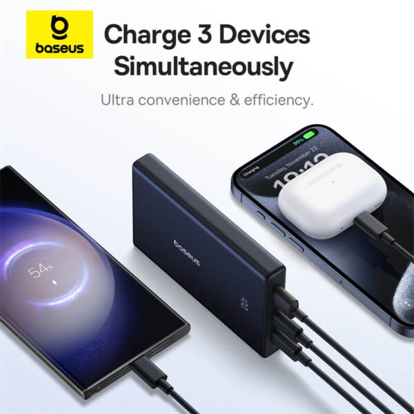 Baseus PicoGo Power Bank with Digital Display Dual Type C 10000mAh 20W - Image 3