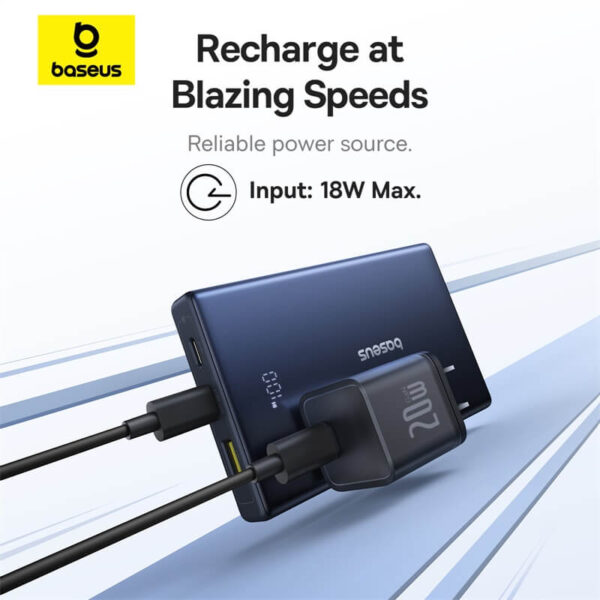 Baseus PicoGo Power Bank with Digital Display Dual Type C 10000mAh 20W - Image 4