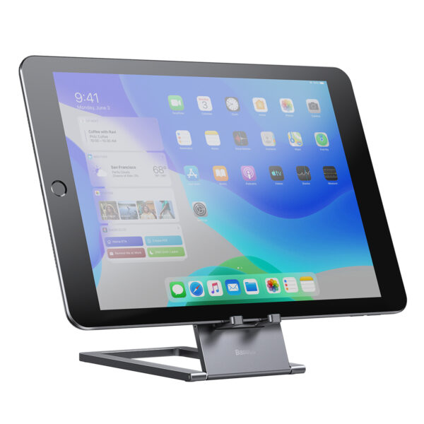 Baseus Foldable Metal Desktop Holder Gray - Image 3