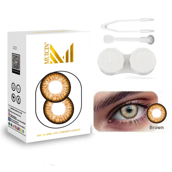 Muicin Mr & Mrs Party Colored Contact Lense (Brown).
