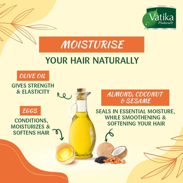 Vatika Naturals, Extreme Moisturizing Hair Mask With Almond 500 g. - Image 4