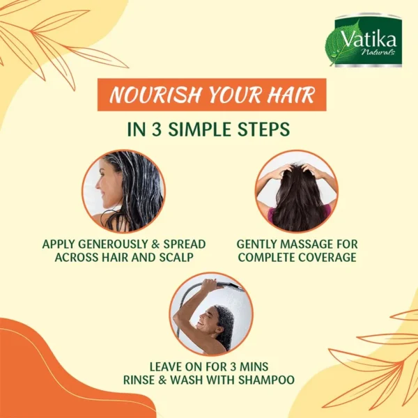 Vatika Naturals, Extreme Moisturizing Hair Mask With Almond 500 g. - Image 2