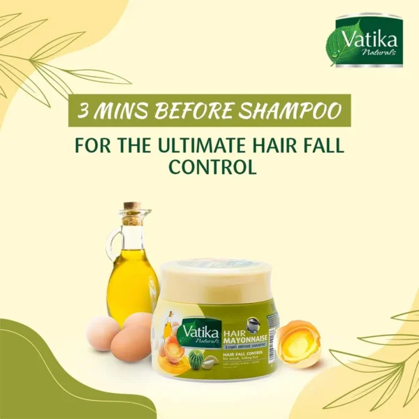 Vatika Naturals, Hairfall Control Hair Mask with Cactus 500 g. - Image 5