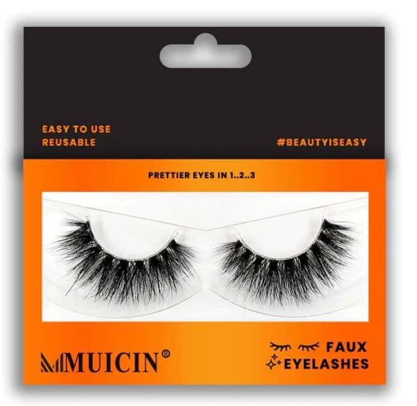 Muicin Luxury Faux Eyelashes Set, Voluminous Glamour (Different Style), Black Bold Eyelashes Kit. - Image 20